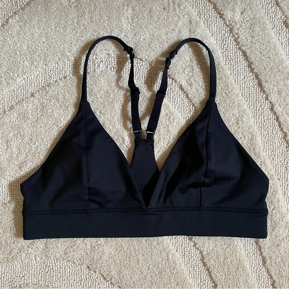 Girlfriend Collective Black Triangle Bralette